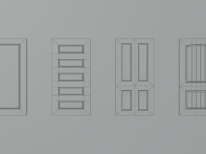 Door pack Modèle 3D