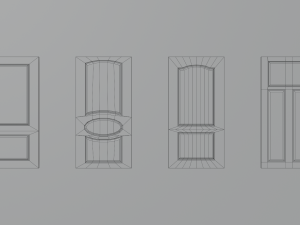 Door pack Modèle 3D