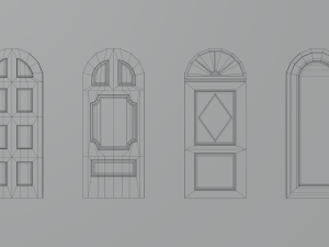 Door pack Modèle 3D