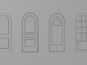 Door pack Modèle 3D