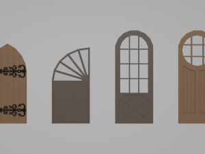 Door pack Modèle 3D