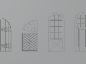 Door pack Modèle 3D