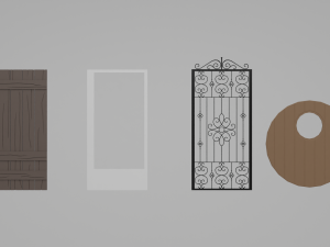 Door pack Modèle 3D