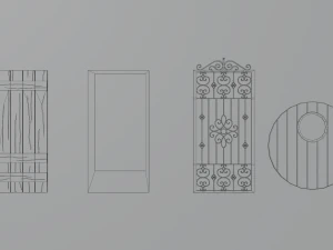 Door pack 3D Model