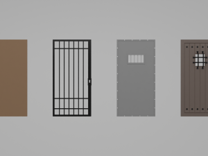 Door pack Modèle 3D
