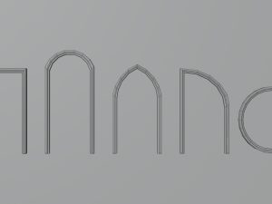 Door pack Modèle 3D