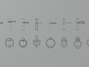 Door pack Modèle 3D