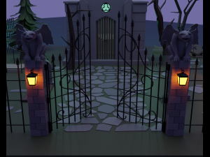 Cemetery 3D-Modell