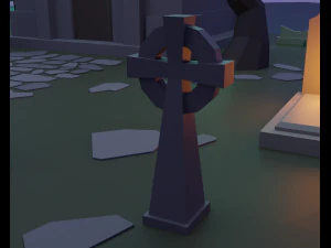 Cemit&eacute;rio Modelo 3D