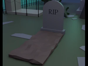 Cemit&eacute;rio Modelo 3D
