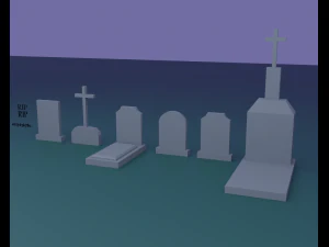 Cemit&eacute;rio Modelo 3D