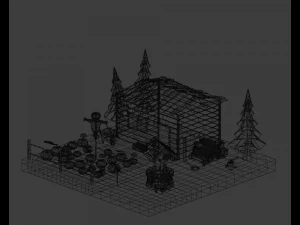 Pumpkin field 3D Model