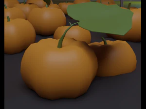 Pumpkin field 3D Model