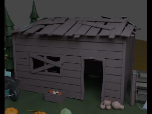 Pumpkin field 3D Model