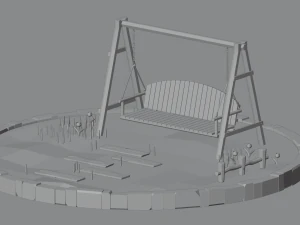 Swinging bench 3D Model
