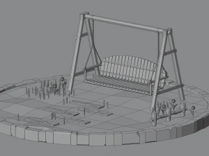 Swinging bench 3D Model