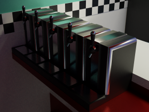 American diner 3D Model