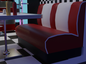 American diner 3D Model