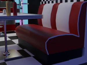 American diner 3D Model