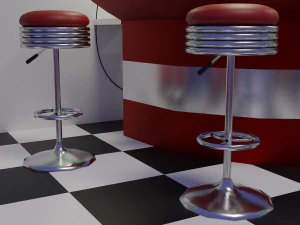 American diner 3D Model