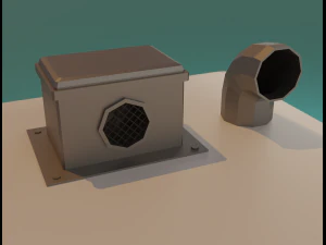 American diner exterior 3D Model