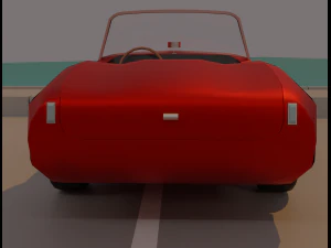 American diner exterior 3D Model