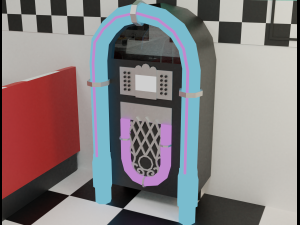 American diner - Full version 3D Model