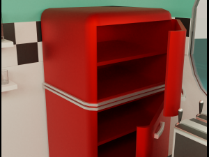 American diner - Full version 3D Model