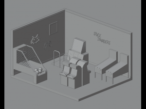 Arcade room Modelo 3D