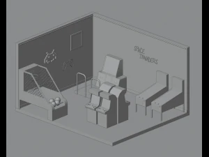 Arcade room 3D Model