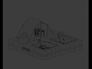 Archaeological site Modello 3D