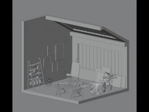 Artists studio 3D Model