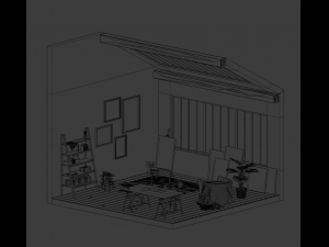 Artists studio Modello 3D