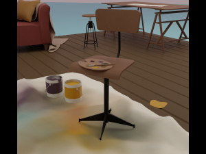 Artists studio Modello 3D