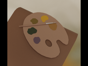 Artists studio Modello 3D