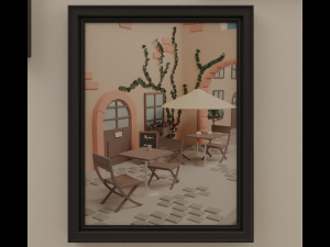 Artists studio Modello 3D
