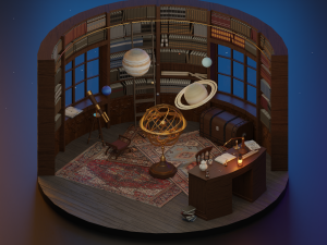 Astronomy room 3D Model