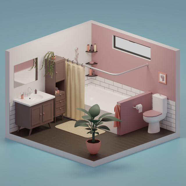 Bathroom 3D Model .c4d .max .obj .3ds .fbx .stl .blend