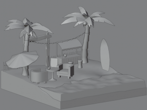 Beach Modello 3D