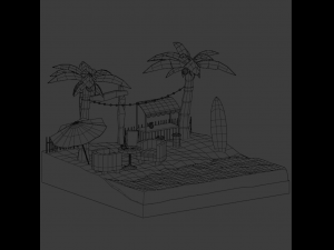 Beach Modello 3D