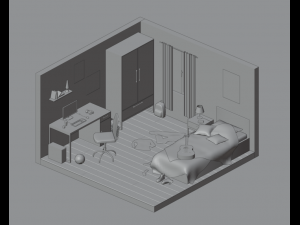 Bedroom Model 3D