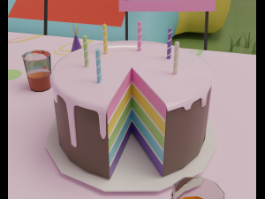 Birthday party 3D Модель