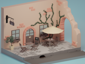 Cafe Modelo 3D