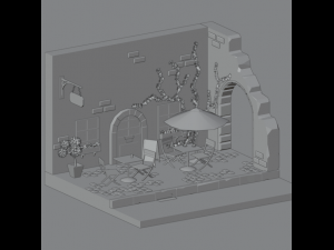 Cafe 3D Модель