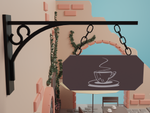 Cafe 3D Модель
