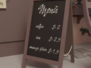 Cafe 3D Модель