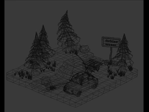 Fishing corner 3D Model