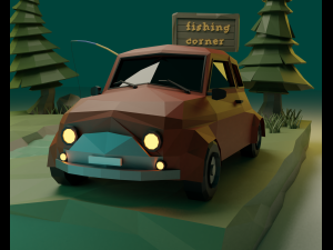 Fishing corner 3D 模型