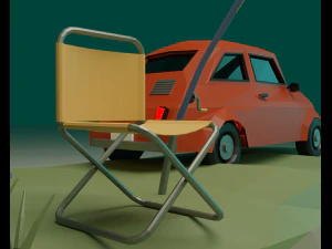 Fishing corner 3D Model