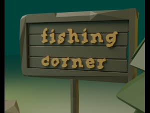Fishing corner 3D 模型